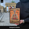 Blechschild Der will nur grillen