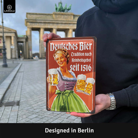 Blechschild Deutsches Bier