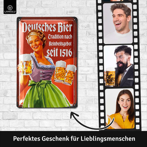 Blechschild Deutsches Bier