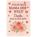 Die beste Mama der Welt Blechschild