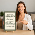 Die dankbaren sind glücklich Blechschild