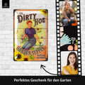 Blechschild Garden Dirty Hoe