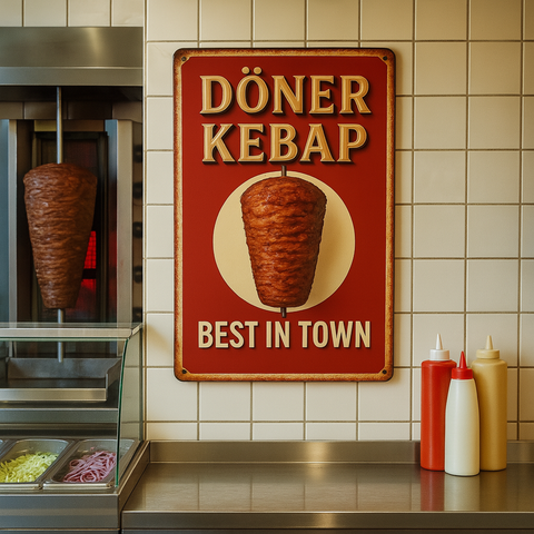 Döner Kebap Blechschild 