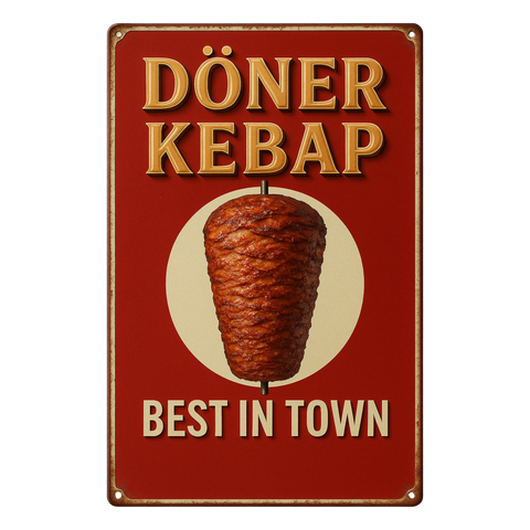 Döner Kebap Blechschild 