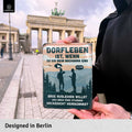 Blechschild Dorfleben