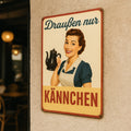 Kännchen Blechschild