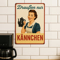 Kännchen Blechschild