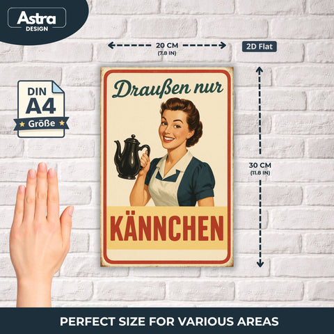 Kännchen Blechschild - 20x30cm