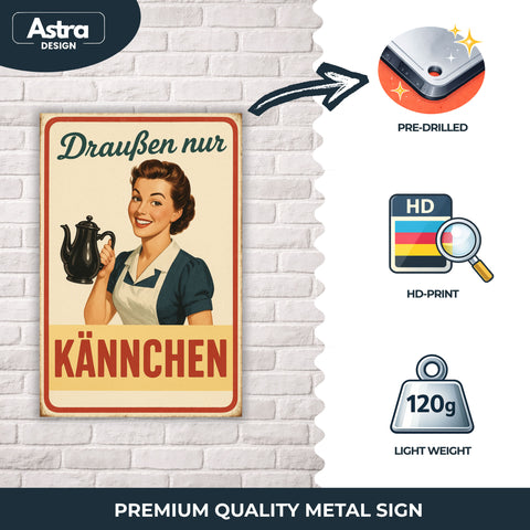 Kännchen Blechschild - 20x30cm