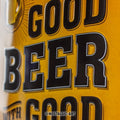 Drink good Beer Blechschild