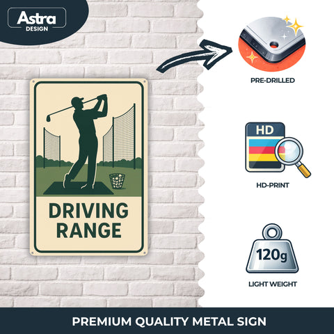 Driving Range Blechschild - 20x30cm