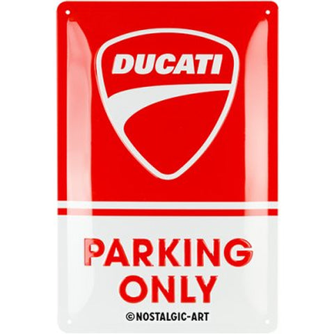 Ducati Parking only Blechschild