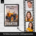 Blechschild Echte Männer fahren Traktor