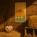 Eier Abnahme Blechschild