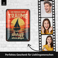 Blechschild Mensch ohne Träume 