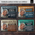 Blechschild Einstein Genieße deine Zeit