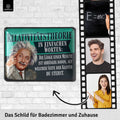 Blechschild Einstein Relativitätstheorie