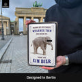 Blechschild Elefant Bier