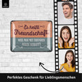 Blechschild Es heißt Freundschaft