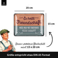 Blechschild Es heißt Freundschaft
