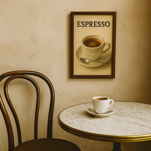 Espresso Blechschild