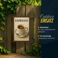 Espresso Blechschild