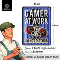 Blechschild Gamer at work