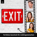 Blechschild Exit rot