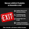 Blechschild Exit rot