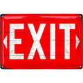 Blechschild Exit rot