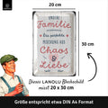 Blechschild Unsere Familie