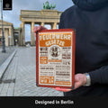 Blechschild Gesetzte der Feuerwehr