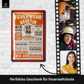 Blechschild Gesetzte der Feuerwehr