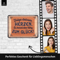 Blechschild Folge deinem Herzen