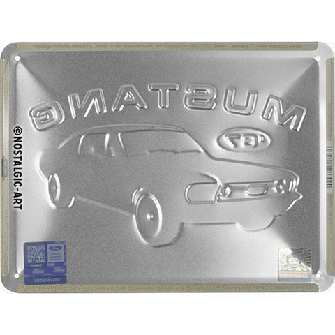 Ford Mustang - GT 1967 Red Blechschild