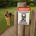 Vorsicht freilaufender Hund Blechschild