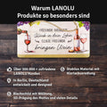 Blechschild Wein im Leben