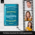 Blechschild Bekloppte Freundschaft