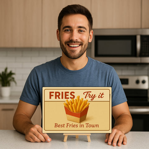 Best Fries in Town Blechschild