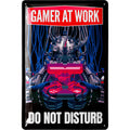 Blechschild Gamer at work