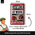 Blechschild Retro Gamer