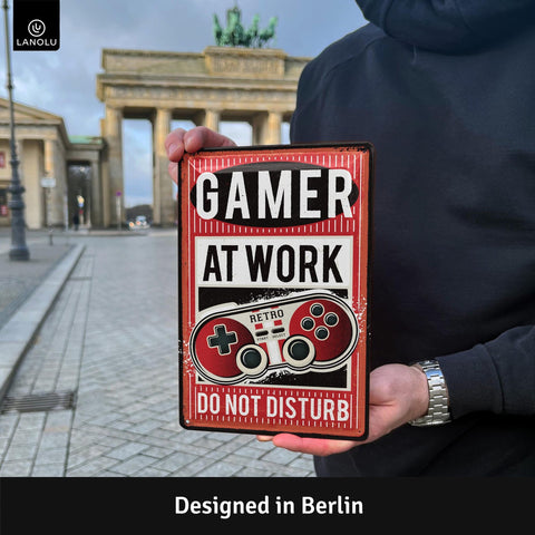 Blechschild Retro Gamer