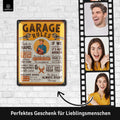 Blechschild Garage Rules