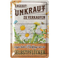 Garten Blechschilder Set Bundle