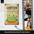 Blechschild Garten Bienen