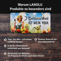 Blechschild Yoga Gartenarbeit