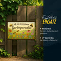 Gartenparadies Blechschild