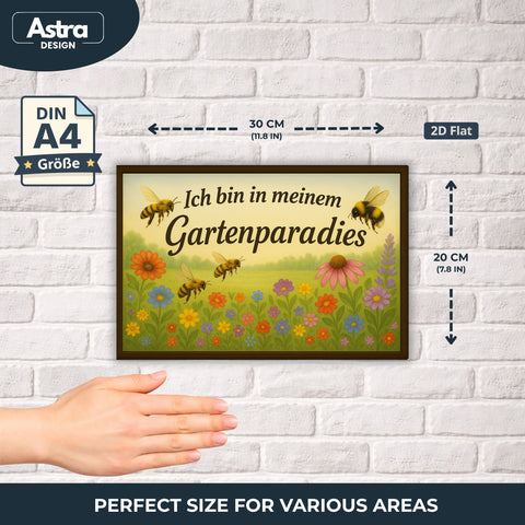 Gartenparadies Blechschild - 20x30cm