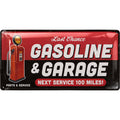 Blechschild Gasoline & Garage