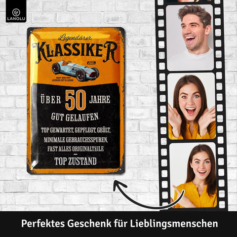 Blechschild Geburtstag Klassiker 50 Jahre